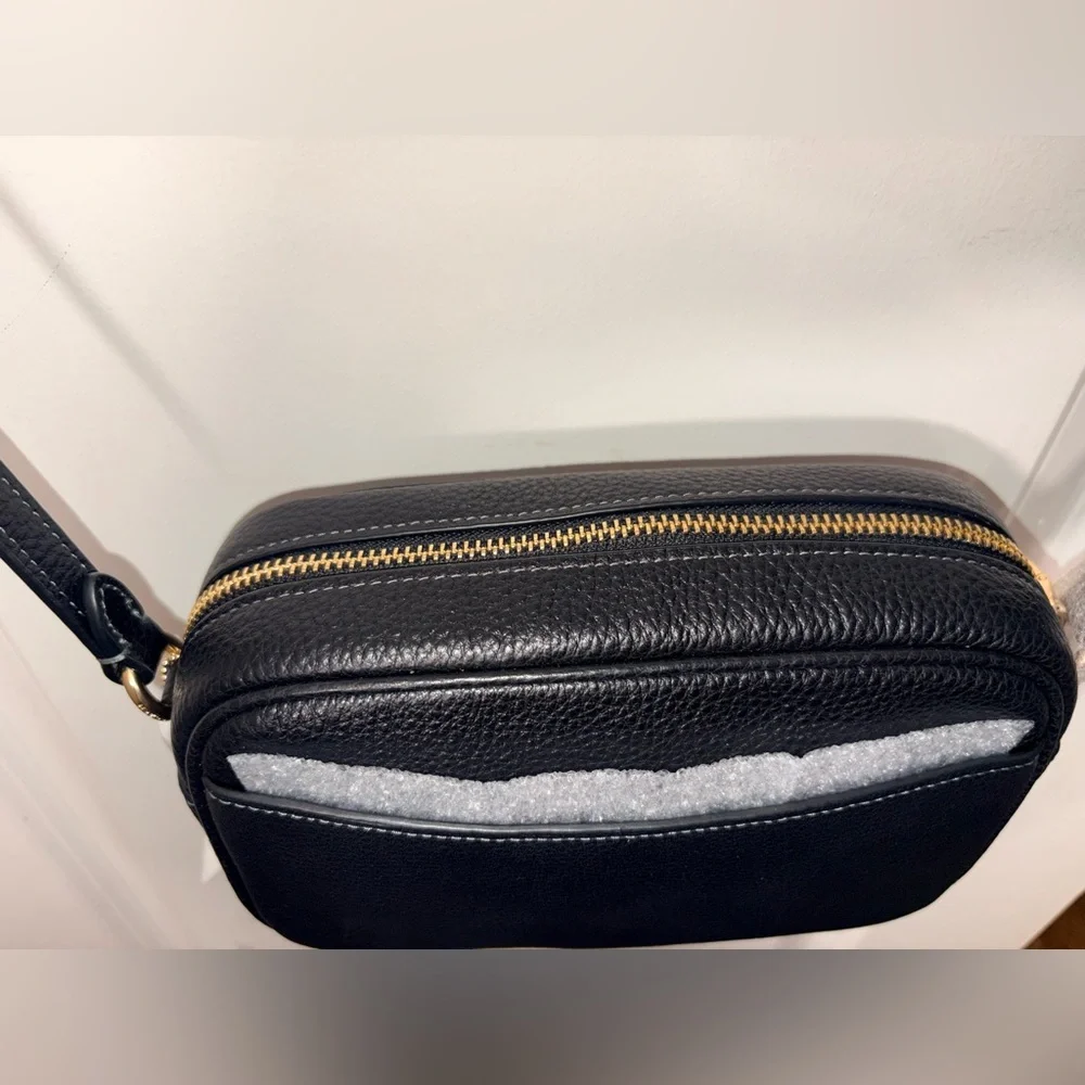 NWT Coach Mini Jamie Camera Bag in Black Pebble Leather - Picture 10 of 16